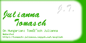 julianna tomasch business card